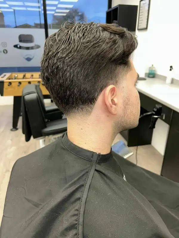 Ultra-crisp high-contrast skin fade profile haircut detailed flawless gradient Leighton Buzzard skill